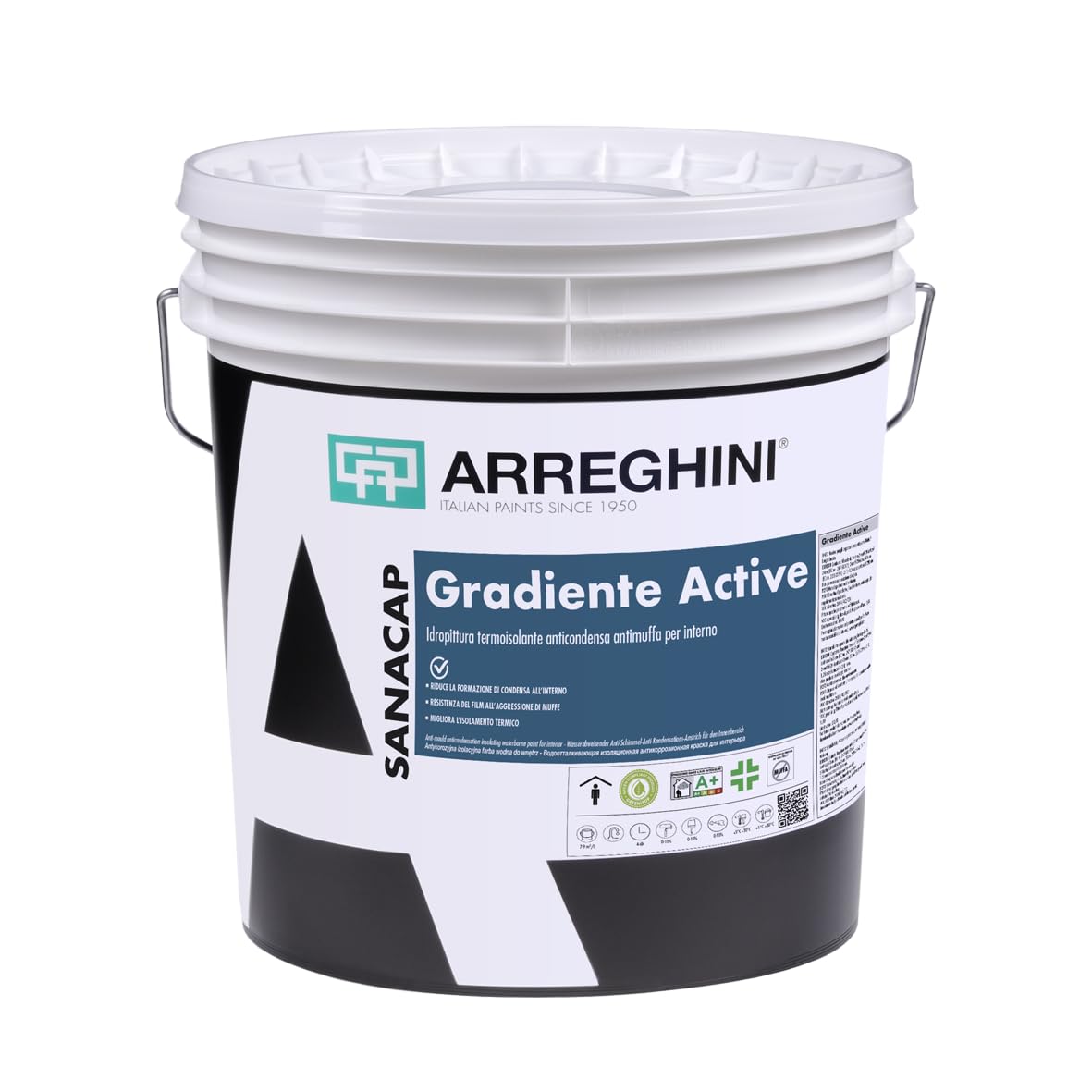 Cap Arreghini pittura anticondensa antimuffa Gradiente Active (14 lt)