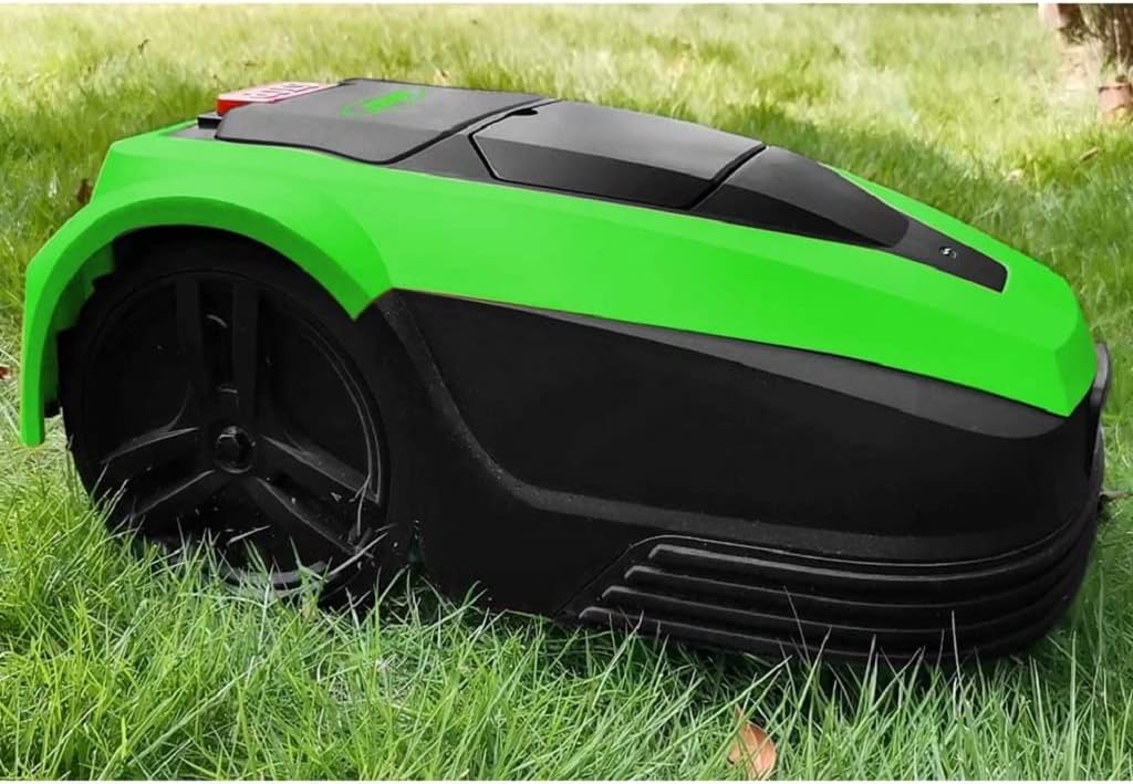 JBM Robotic Lawnmower in action on grass