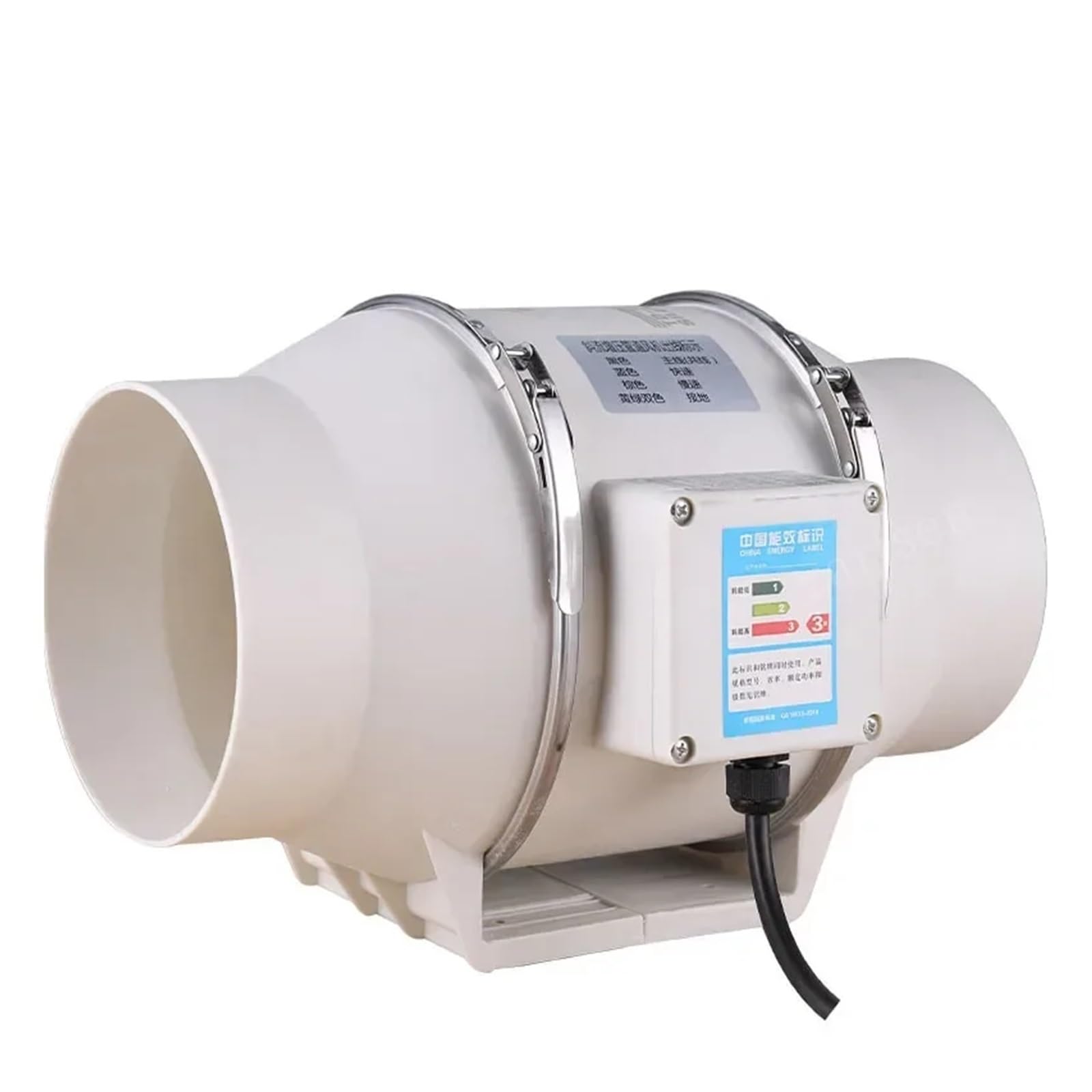 Ventilador de escape, Ventilador de escape for el hogar, silenciador, ventilador conducto en línea, for baño, equipo ventilación, cocina, montaje pared, purificador aire Ve(6 inch 150mm)