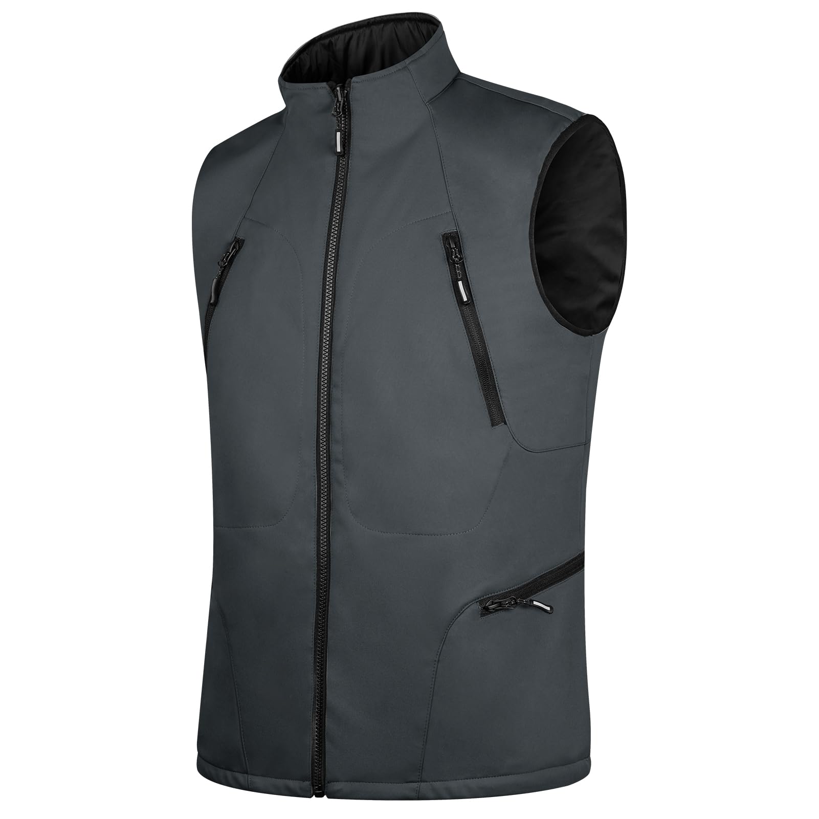 FREE SOLDIER Men's Lightweight Golf Vest Outerwear Windproof Reversible Sleeveless Softshell Jacket Running Vest