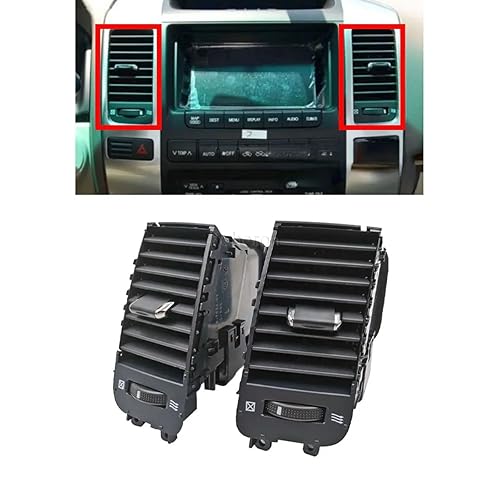 ASVEGE Panel de ventilación de aire con salida de aire acondicionado para Toyota Prado 2002-2009 55474-60040 (ventilación)