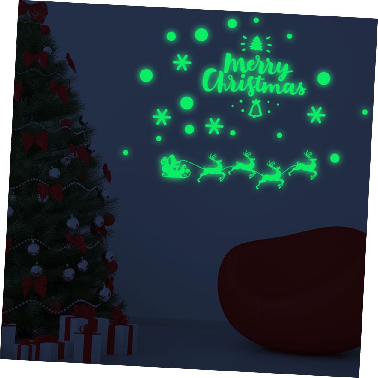 Cabilock 3 Set Adesivi Murali Natale Decorazioni Per Finestre E Porte Adesivi Tema Natalizio Per Atmosfera Festiva 4 Fogli*3