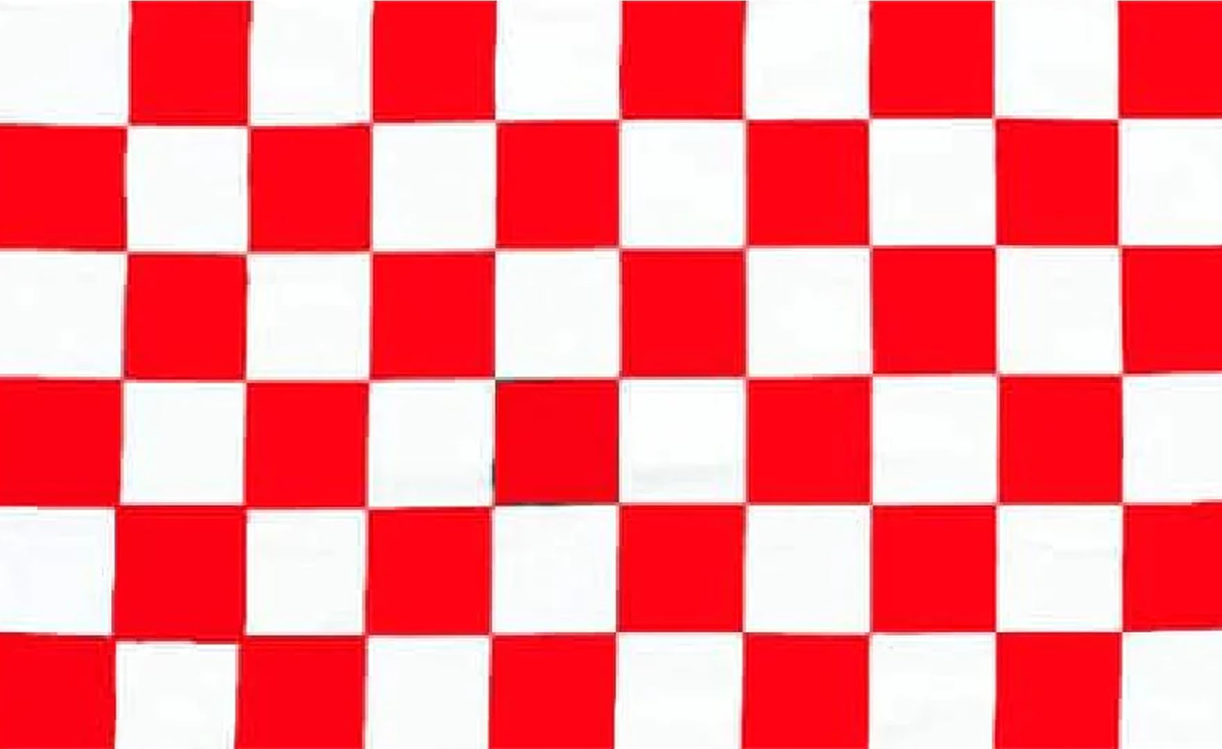 Checkered Flag Red White Check Decor Flag Polyester 3x2ft