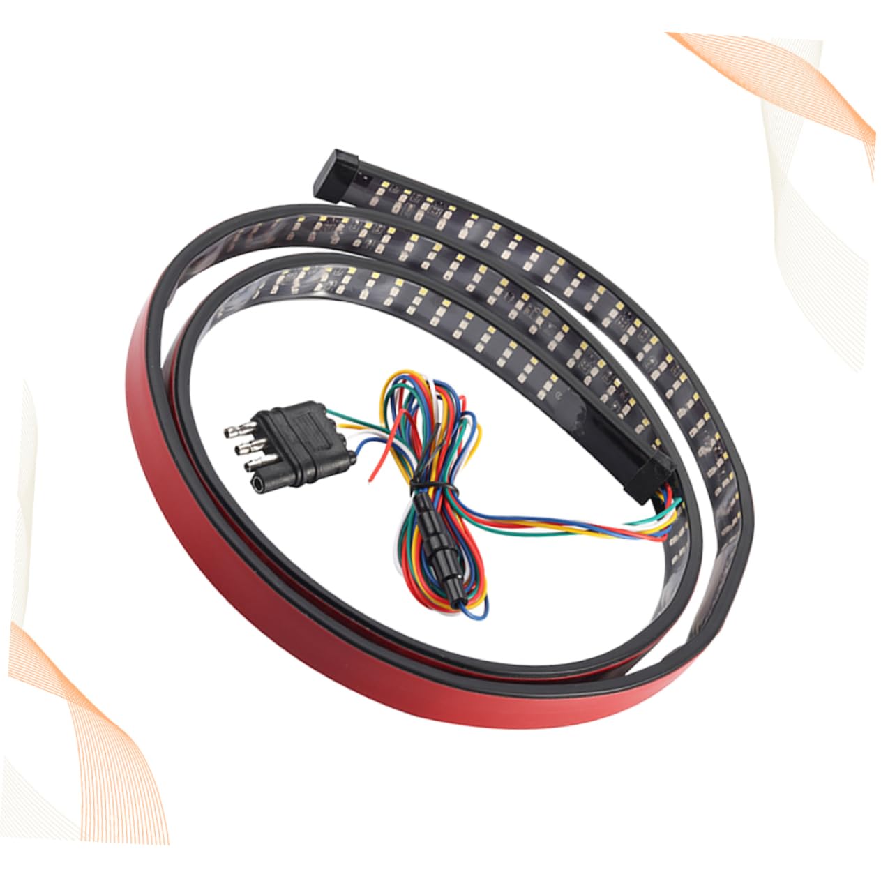 SOLUSTRE 1.5M Flexible Car LED Strip Lights Tricolor Daytime Running Light for Auto Decoration Energy Saving Long Lifespan Versatile Illumination for Vehicles