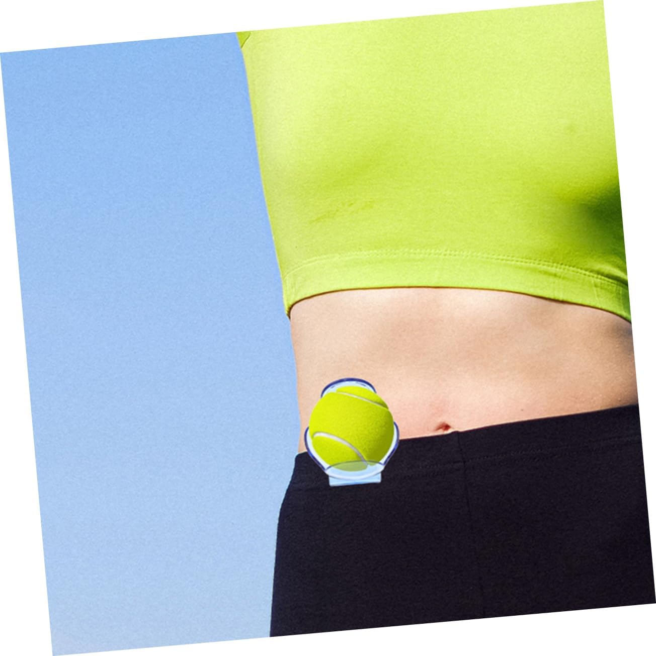 WOONEKY 2pcs Tennis Ball Collector Clip Material Tennis Balls Holder Training Tools