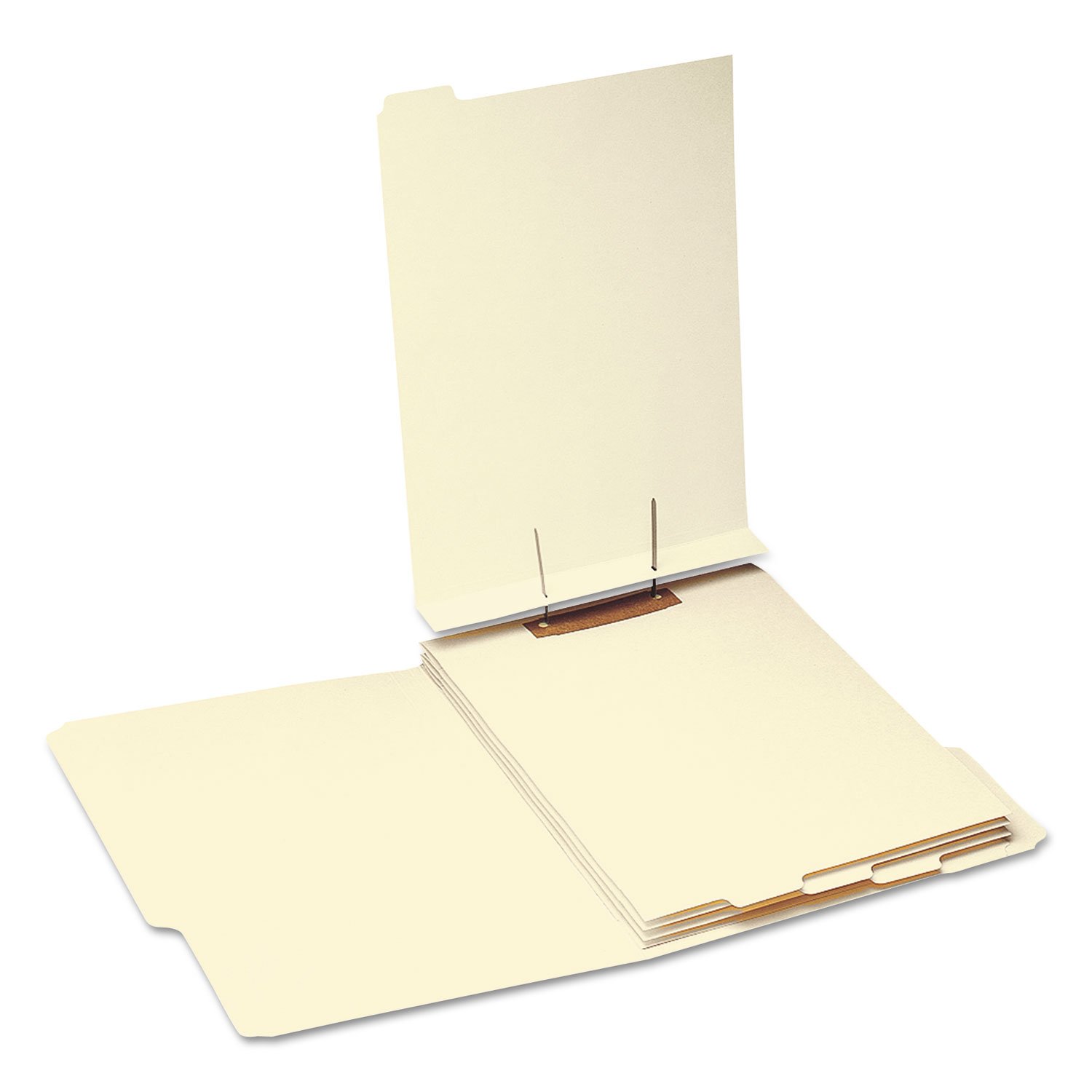 Smead Separadores apilables para carpetas con cierre, pestañas inferiores de 1/5 de tamaño de carta, manila, 50 unidades por caja (35600)