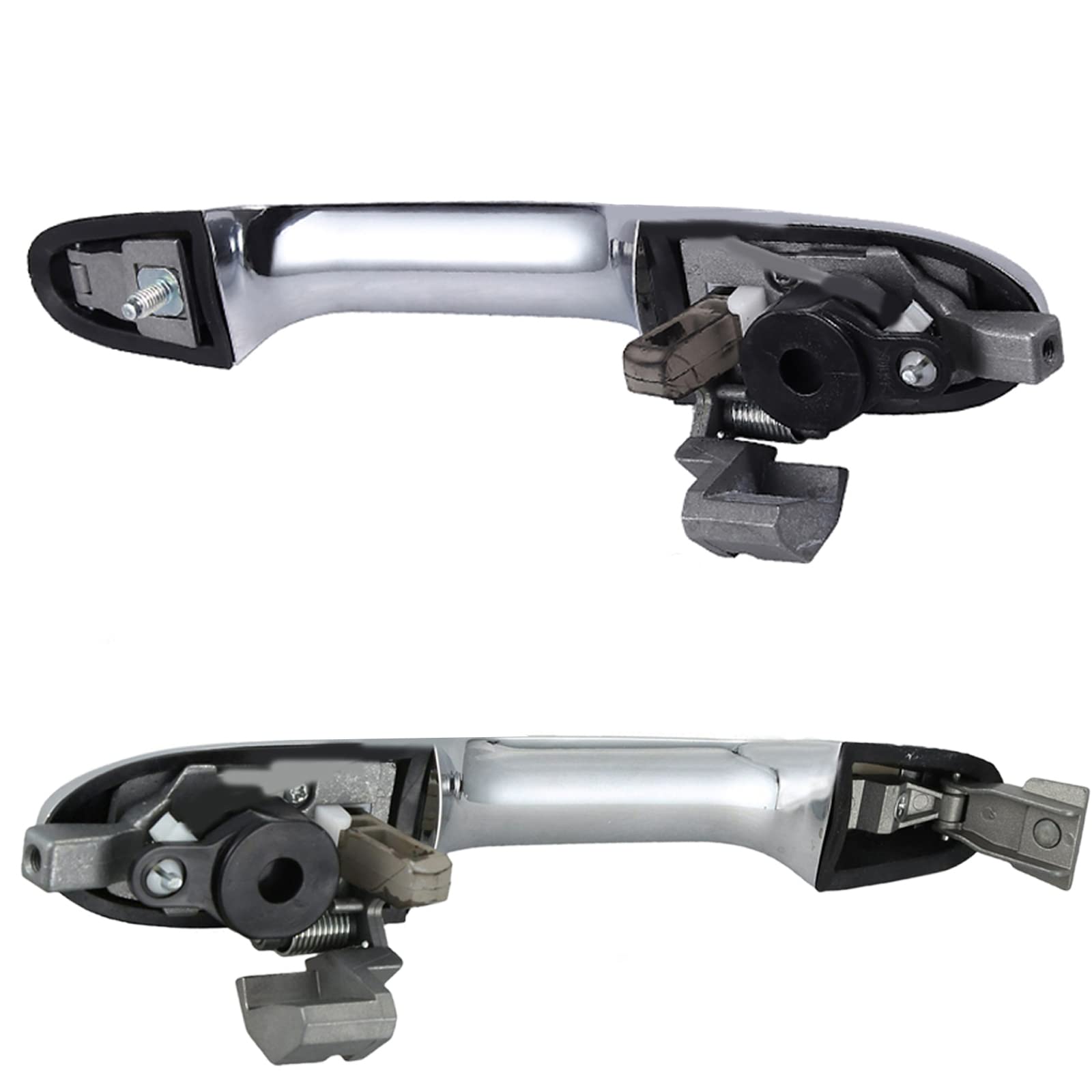 (Lot de 2) Poignée de Porte Extérieure Avant Gauche Conducteur Droite Droit Passager pour 500 500C 595 depuis 2008 idem 735592012, 735451697, 735485875, 735592024, 735592014, 735485874, 735451696