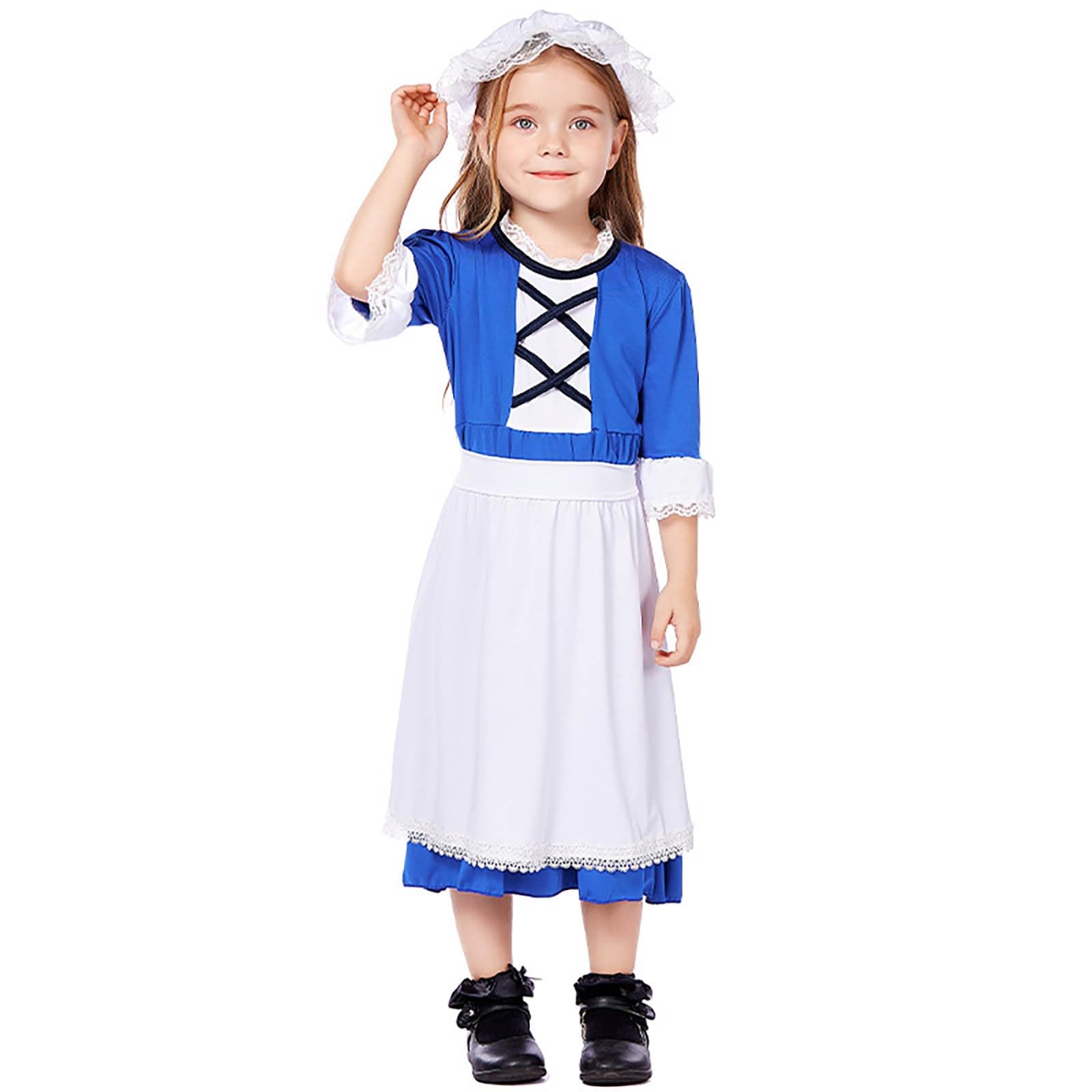 Generisch Vestito da bambina per feste, cosplay, performance, abbigliamento quotidiano per bambini e adolescenti