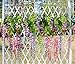 DearHouse 12 Pack 1 Piece 3.6 Feet Artificial Fake Wisteria Vine Ratta Hanging Garland Silk Flowers String Home Party Wedding Decor (Pink)