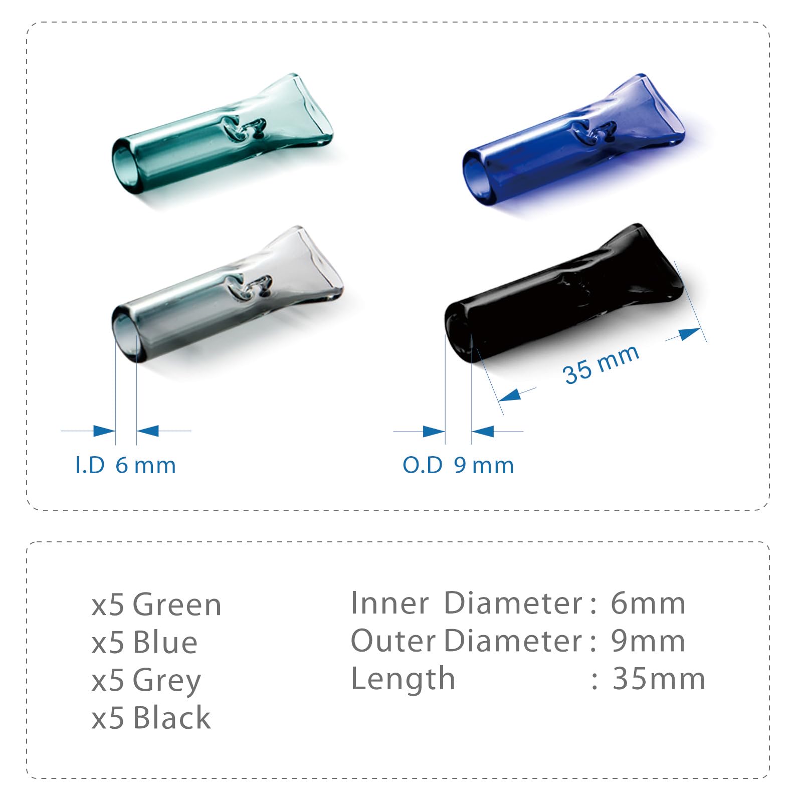 Amazon.com: Glass Tips for Joints,25 Pack Thick Glass Flat Mouthpieces  Filter for Pre Rolled Cones,5 Colors-2 Sizes(6mm and 7mm Inside  Diameter),Easy to Clean : Health & Household