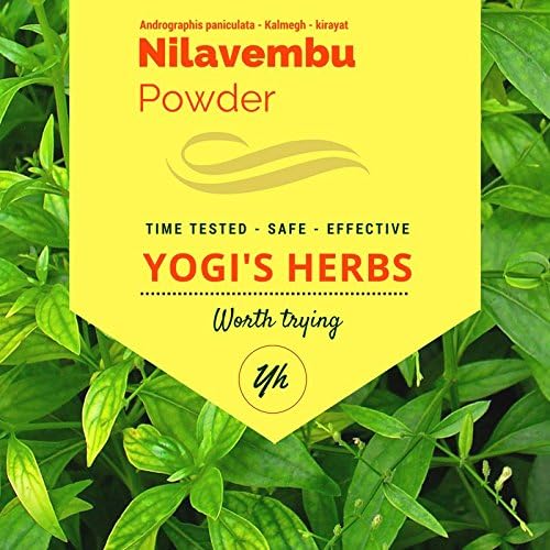 - YOGIS HERBS Nilavembu Powder — Andrographis paniculata/Kalmegh/King of Bitters — Traditional Tamil Siddha Herb for Daily Wellness, Seasonal Comfort & Immune-Supporting Routines — Single-Ingredient