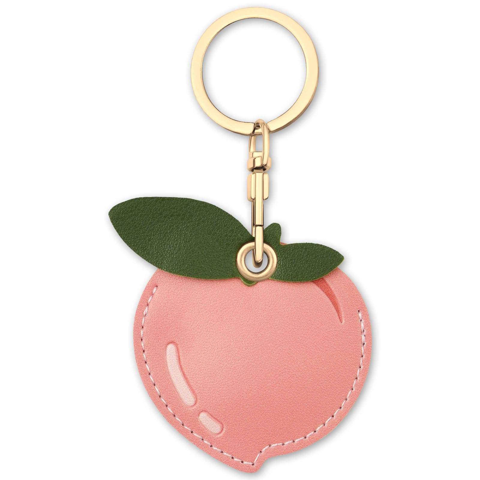 AXFEE 360° Protective Case for Air-Tag, Cartoon Leather Air Tag Keyring Case For Apple Air-tag Holder, Holder Case for Air-Tags, Air tag Holder Protective case, Decorations for Key, Bag, Pet Collar — view 17