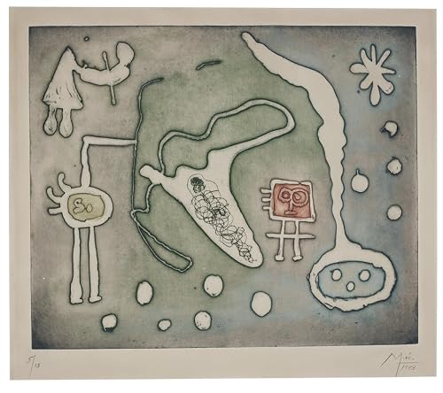 Matvsd Kohecs Joan Miro Surrealism Poster《Untitled》Prints Joan Miro Canvas Painting Aesthetic Wall Art Abstract for Home Wall Picture Decor 30x45cm Frameless