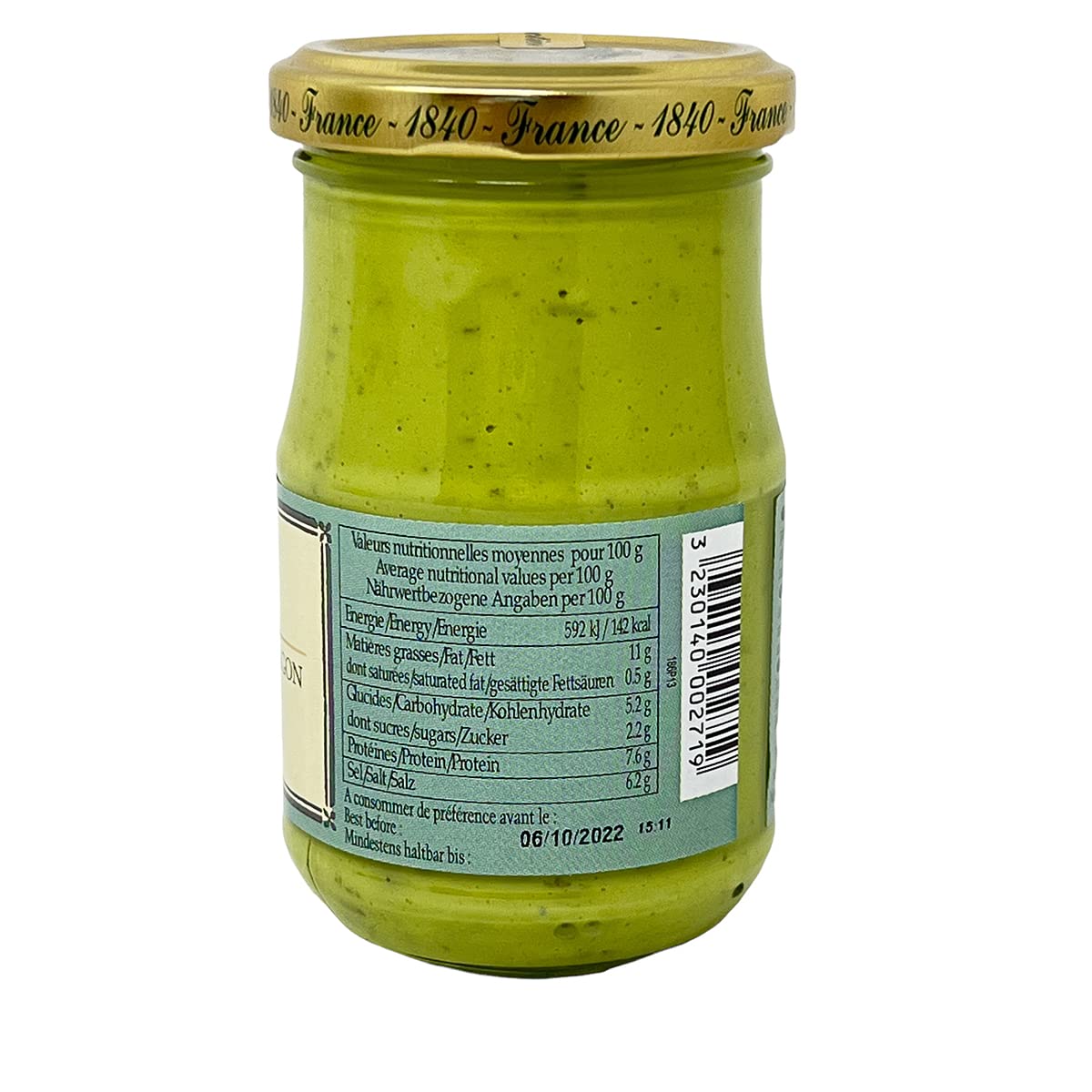 Mostaza Verde Estragón 210g