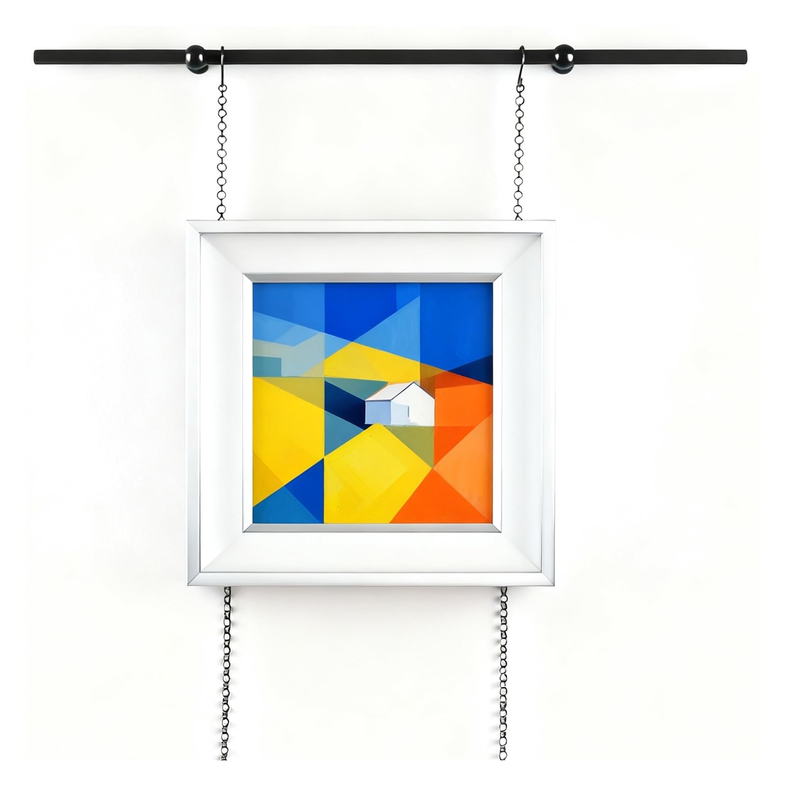 Kit para colgar cuadros con gancho ajustable y cadena para grandes obras de arte, marcos y exhibiciones de estudio
