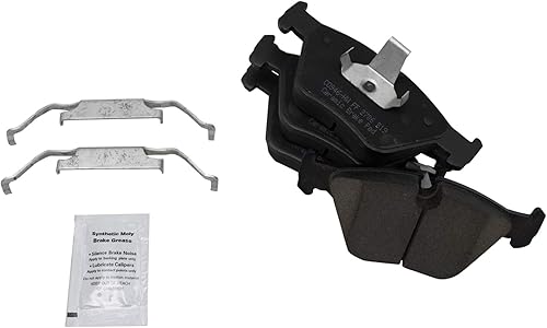 Miniatura 5 de TRQ Juego de pastillas de freno y rotores de rendimiento delantero y trasero, kit químico de freno, pastillas de freno, rotores de freno cerámico