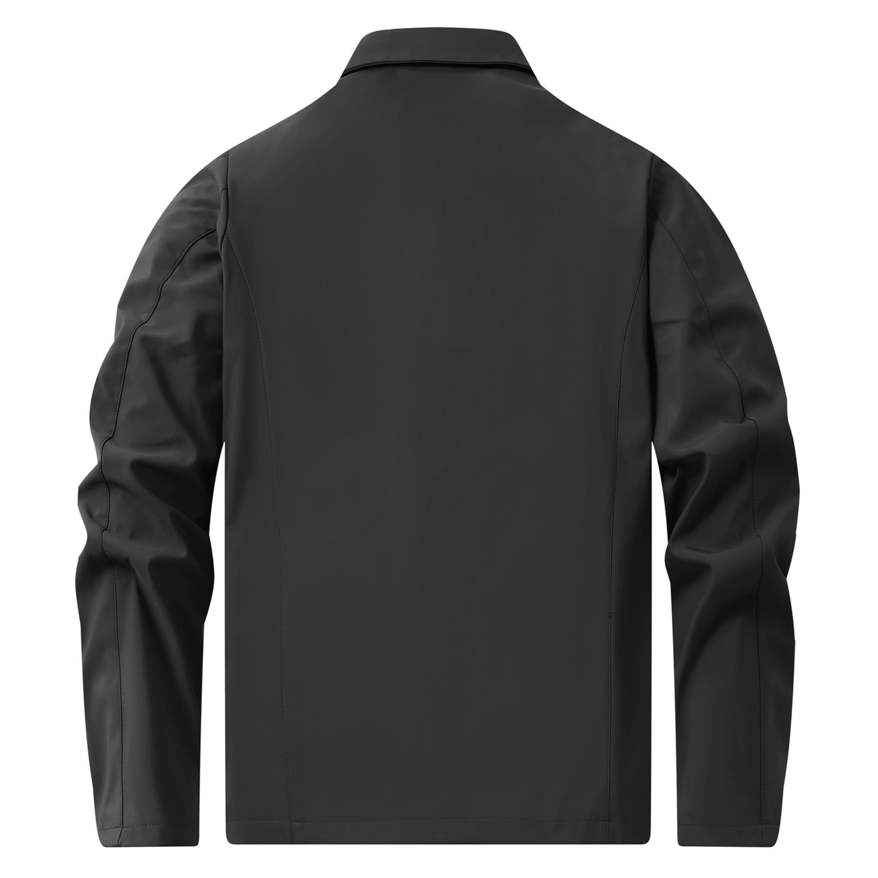 Allthemen Herren Jacke Leicht mit Kragen Übergangsjacke mit Reißverschluss Bomberjacke Frühling Herbst Outdoorjacke
