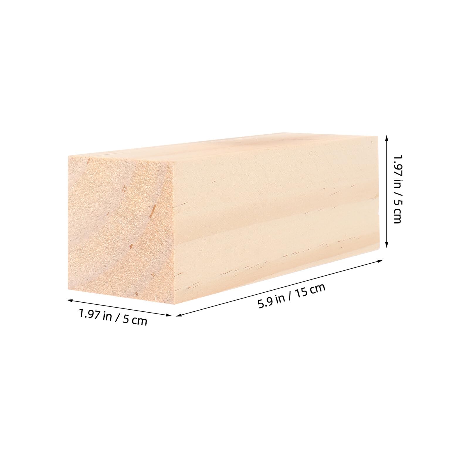 Alipis 16 Stück Teiliges Rechteckiger Holzsäulen aus Naturbelassenem Lindenholz zum Schnitzen und Basteln für Anfänger Splintfrei Glatt für DIY Holzarbeiten und Kreative Projekte