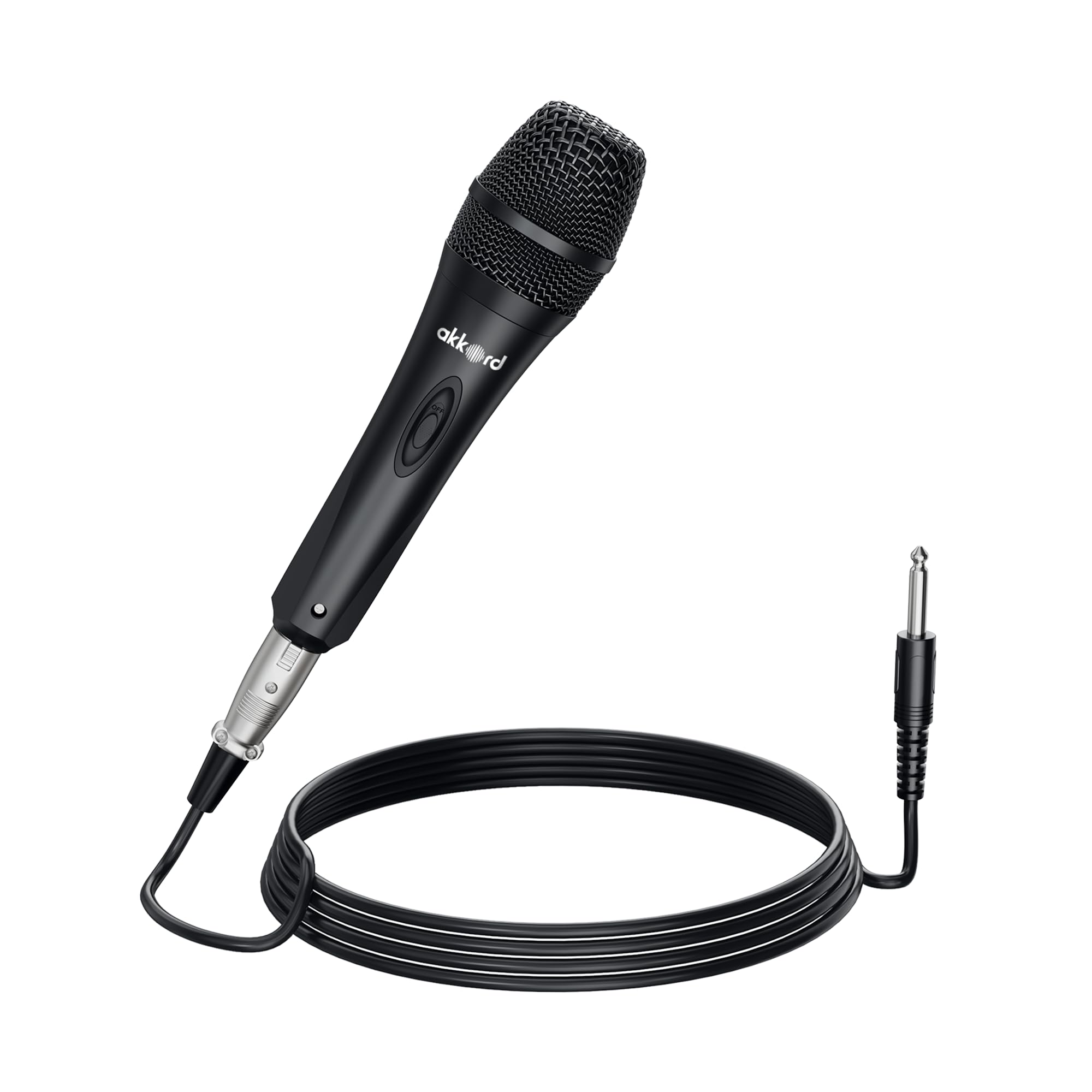 AKKORD Wired Handheld Microphone for Singing, Dynamic Vocal Mic with On/Off Switch, 1/4" Jack Cable Included – Ideal for Karaoke, PA Systems, Speakers, Stage & Public Speaking-image-42