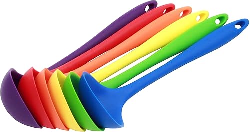 Miniatura 28 de Chef Craft Cucharón de cocina de silicona premium, 11.25 pulgadas, color gris