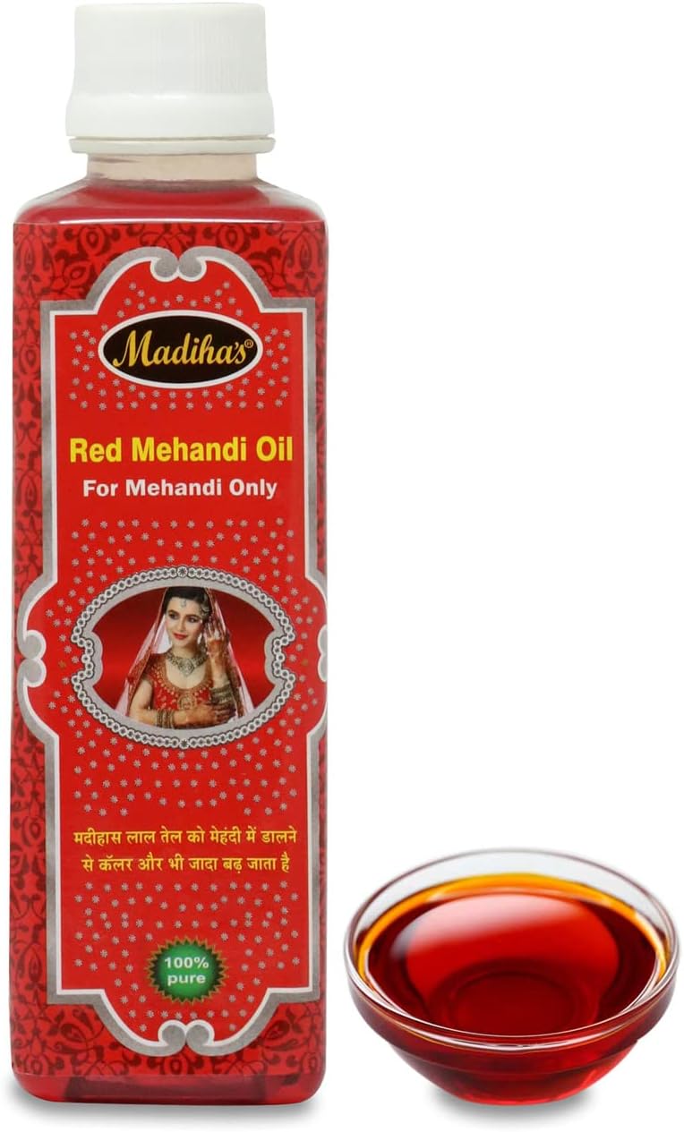 Afrin Henna Mahendi Red Oil For Making Mahendi Cones, 200ml