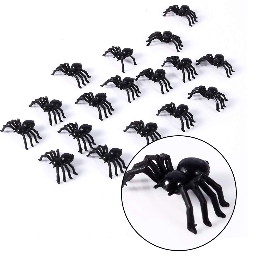 60 Faux Cafards Et Araignées Plastique - Blague Farce Effrayante - Halloween - Plastique Réaliste