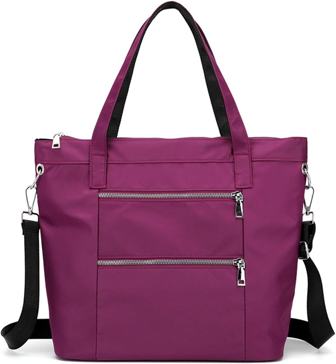 NOTAG Nylon Tote Bags for Women Waterproof Shoulder Handbags Multipockets Ladies Tote Purses