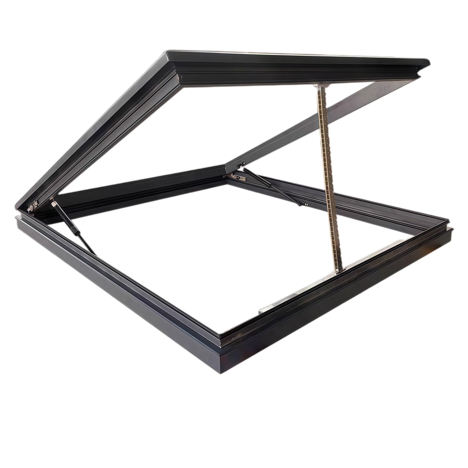 ZCFLWR Roof Window with Remote Control, Electric Opening, Customizable Electric Roof Window for Greenhouses, Basements, Attics (LxW 71x61cm/28x24in)
