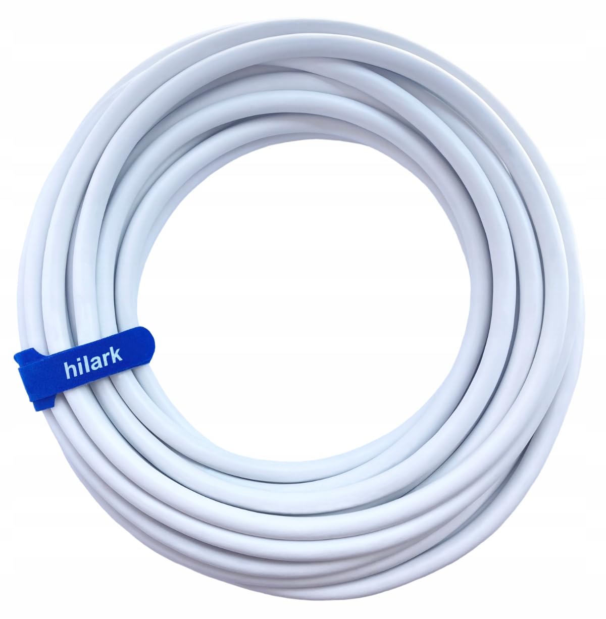 Hilark Cable Tech NYM-J 5x6 mm2 5g6 Câble pour locaux humides Câble pour courant fort Câble électrique Câble d'installation Blanc 25m