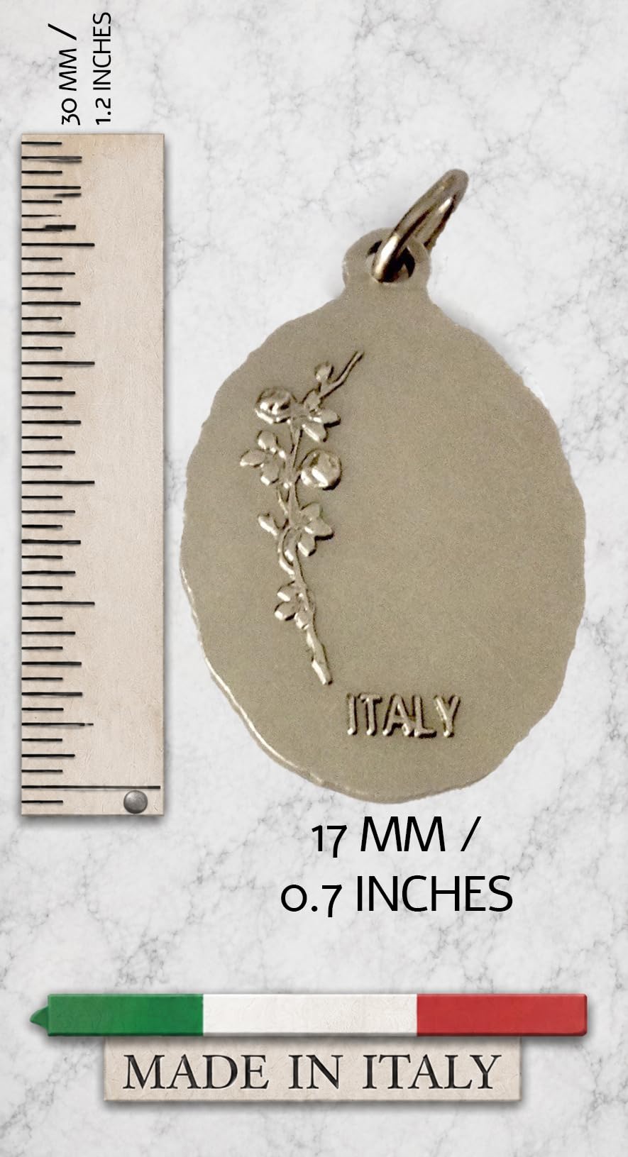 I G J MÉDAILLE OVALE DE SAINT ANTOINE DE PADOUE AVEC L'ENFANT JÉSUS - LES MÉDAILLES DES SAINT-PATRONS