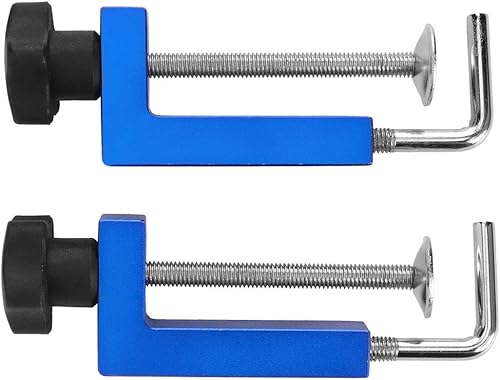 Abrazaderas universales para valla de 2 piezas, pinza azul, clip G para carpintería, herramientas de fijación multifunción, abrazadera