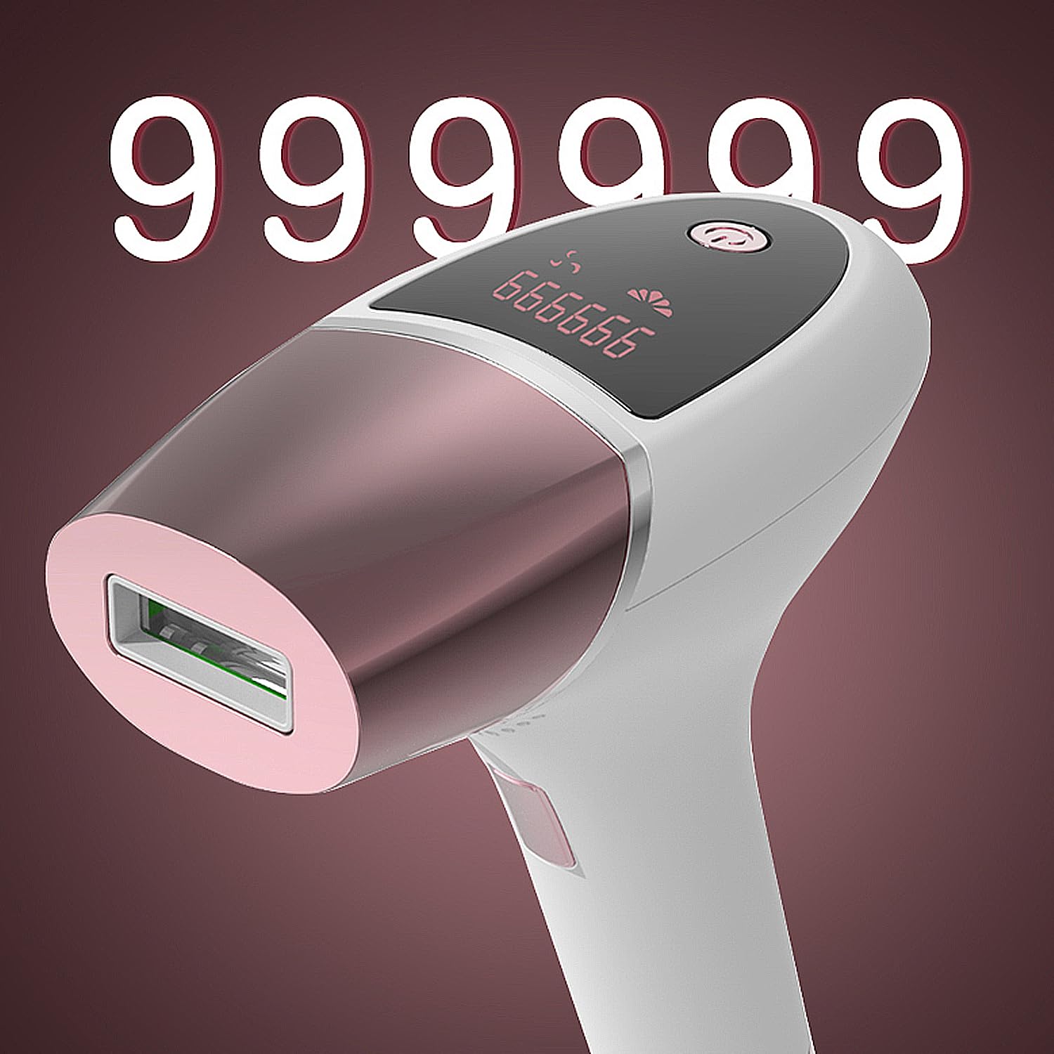 DAM TS5 Epilatore IPL a luce pulsata con display e protezione blackout. 14 x 6 x 19 cm. Colore: bianco