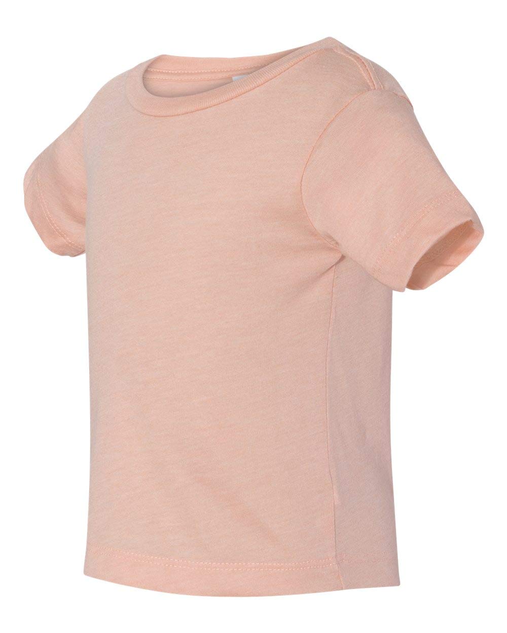 Bella + Canvas Infant Triblend Short Sleeve T-Shirt 12-18MOS PEACH TRIBLEND