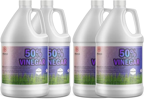 Alliance Chemical 50% vinagre - Caja de 4 galones - Resistencia industrial para limpieza y más