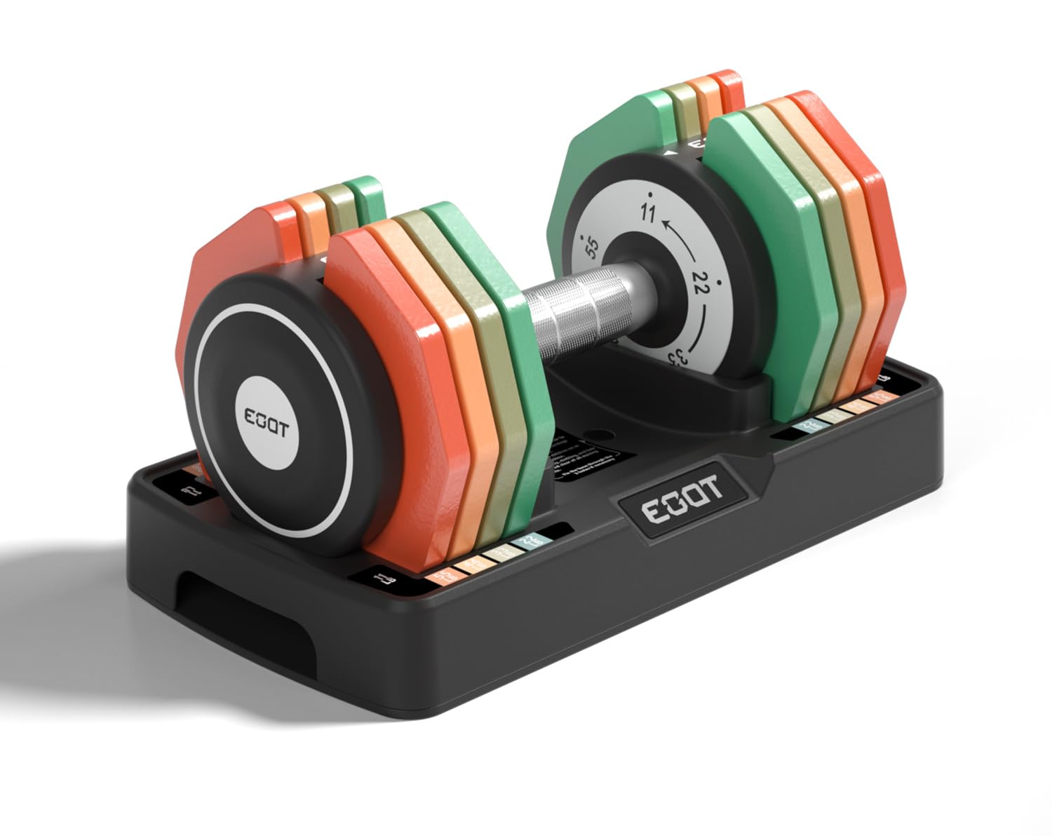 Adjustable Dumbbells Set Single 12 5LB 22 5LB 55LB 5 in 1 Free Adjustable Dumbbell Set with Anti-Slip