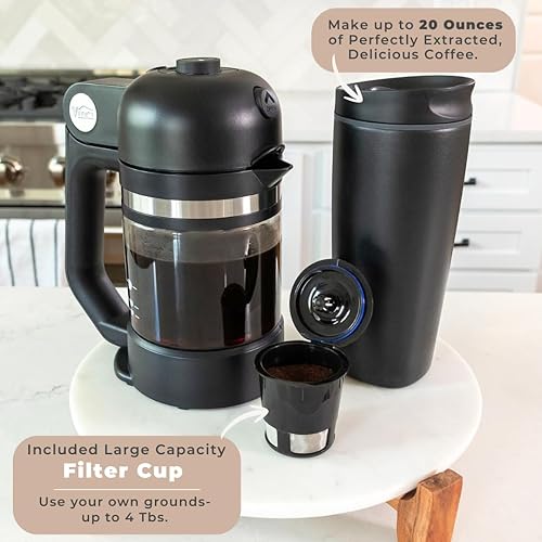 Miniatura 6 de VINCI Micro Café Cafetera de una sola porción  Compatible con Keurig K-Cups, K-Pods  Compacto, portátil  Preparación cerrada para café más caliente