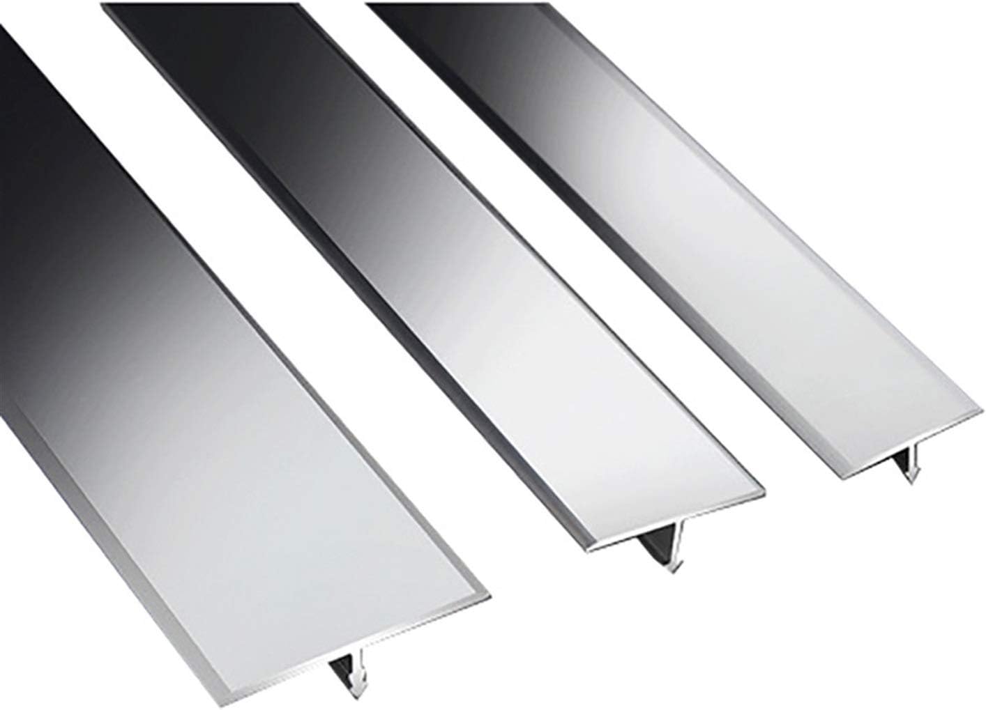 Floor Edge Trim Threshold 1.2m T-Shaped Aluminum Door Gray Floor Shelf Threshold Strips Carpet Cover Edge Strips Bottom Transition Strip (Color : Gray Size : 33mmx1.2m)