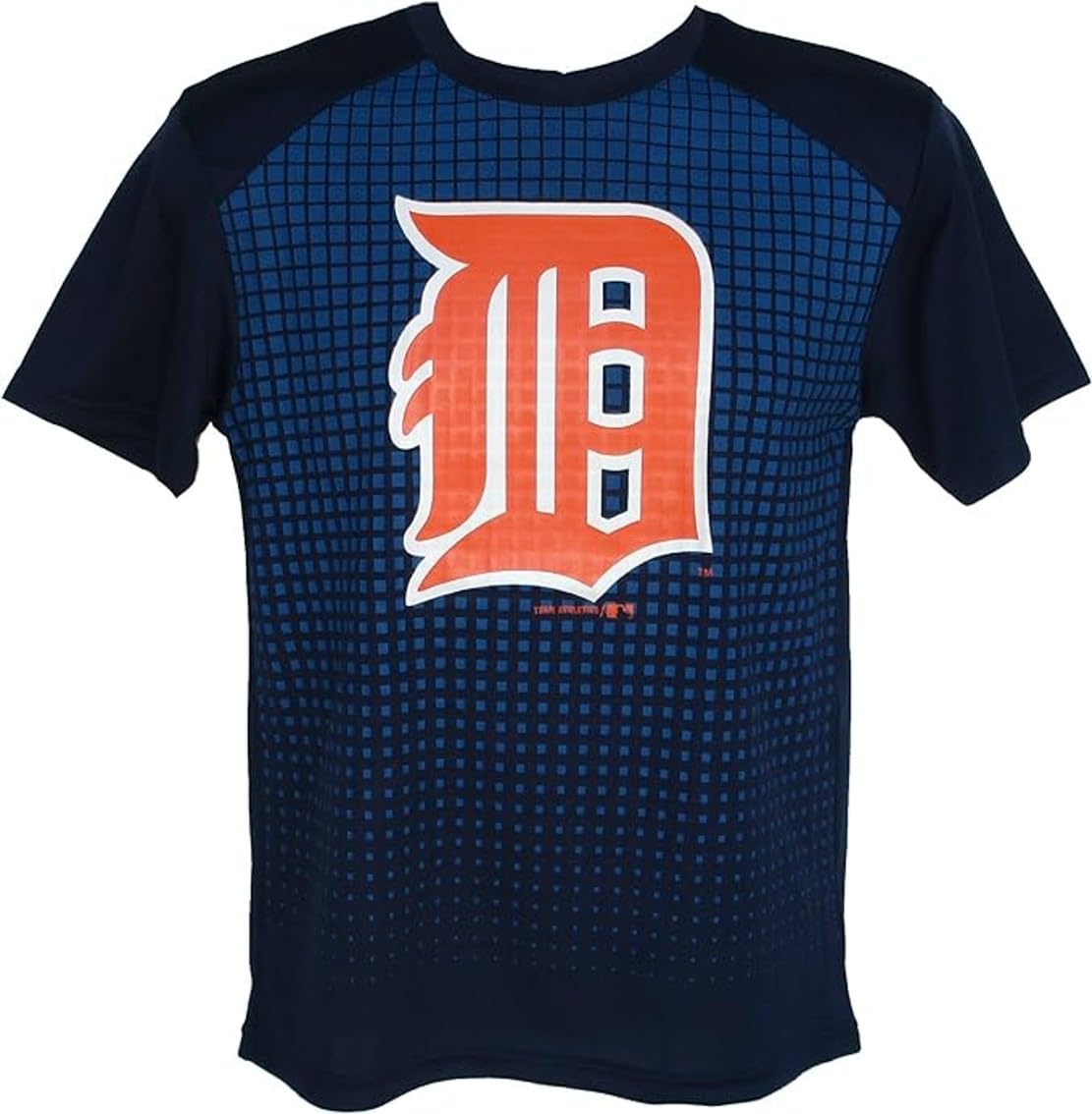 Detroit Tigers Youth Team Logo Short Sleeve Shirt - Navy