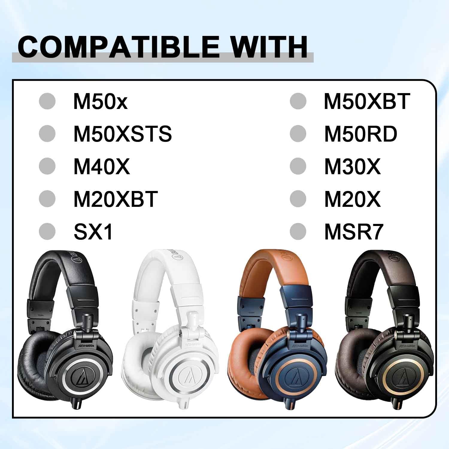 Amazon | Audio Technica ATH M50X M50XBT M50RD M40X M30X M20X MSR7