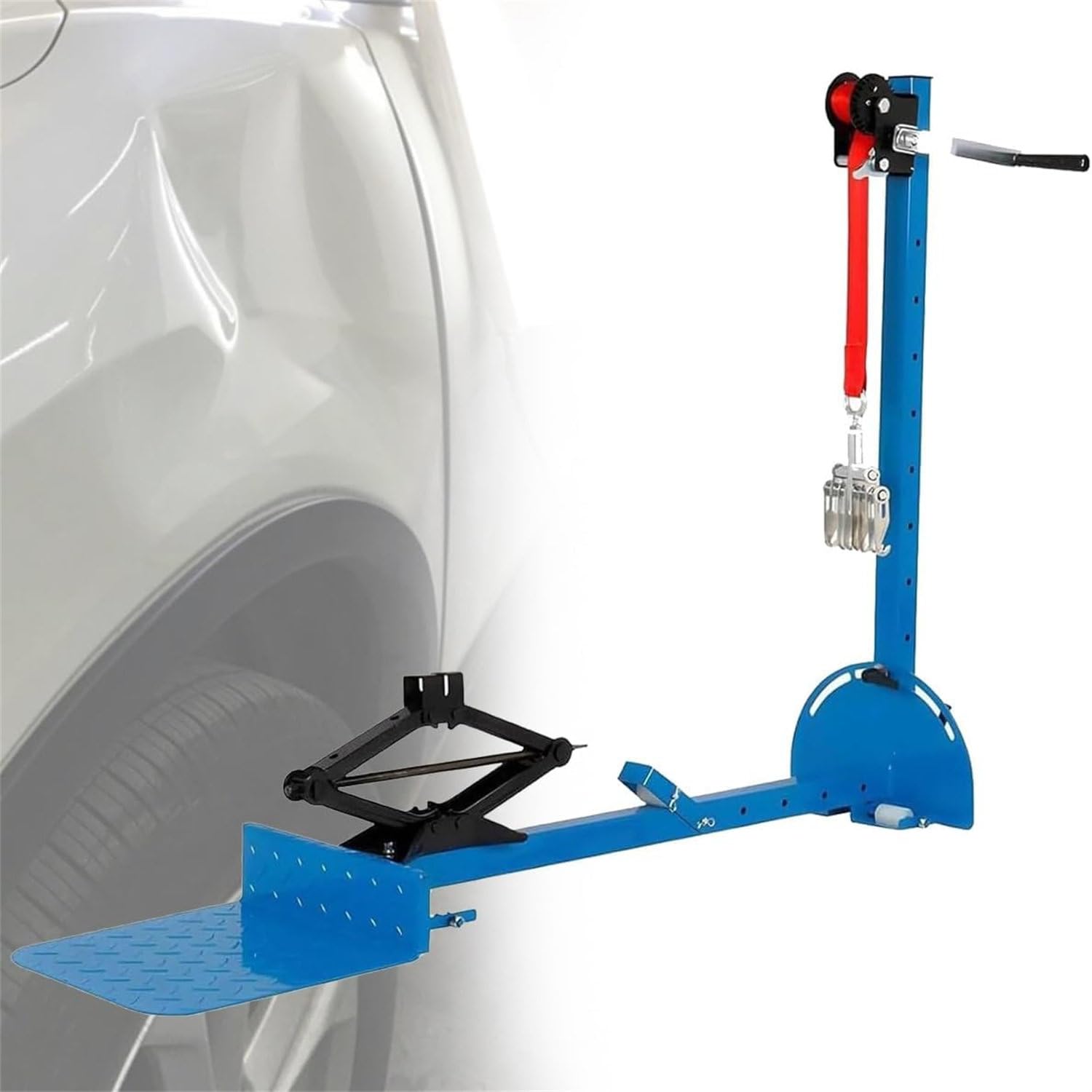 Kit di riparazione per ammaccature automobilistiche con sistema di trazione ad alta potenza e leva per il restauro professionale della carrozzeria