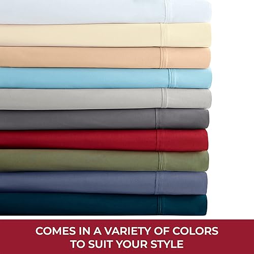 Miniatura 8 de Mellanni - Juego de sábanas infantiles de 3 piezas de algodón orgánico de fibra larga de 400 hilos, adecuado para colchones de hasta 16pulgadas