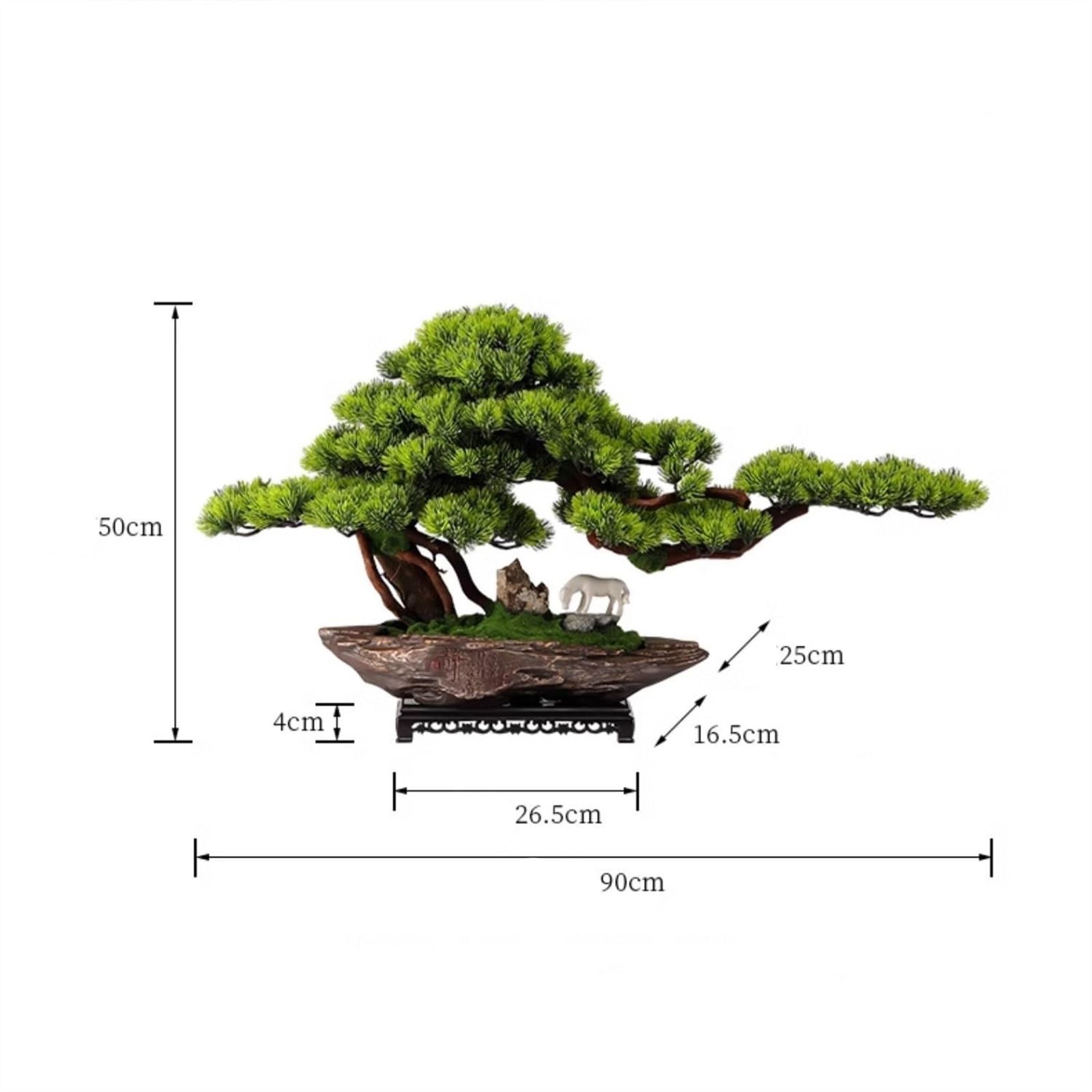 künstliche Bonsai Hause Simulation Bonsai Wohnzimmer Eingang Büro Desktop Dekorative Kiefer Baum Ornamente Landschaftsbau Feng Shui Kunstpflanze