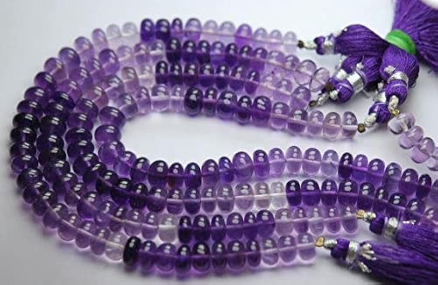 Rondelles Améthyste Violette Naturelle 7,5-8mm | Créez vos Bijoux de Bien-Être au Quotidien