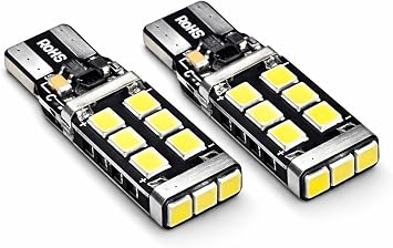 T10 W5W Canbus LED Ampul, 12V, Saf Beyaz, Park ve   Ayd nlatma, Kristal Parlakl k, Ar za Lambas  Yakmaz, 2 Adet