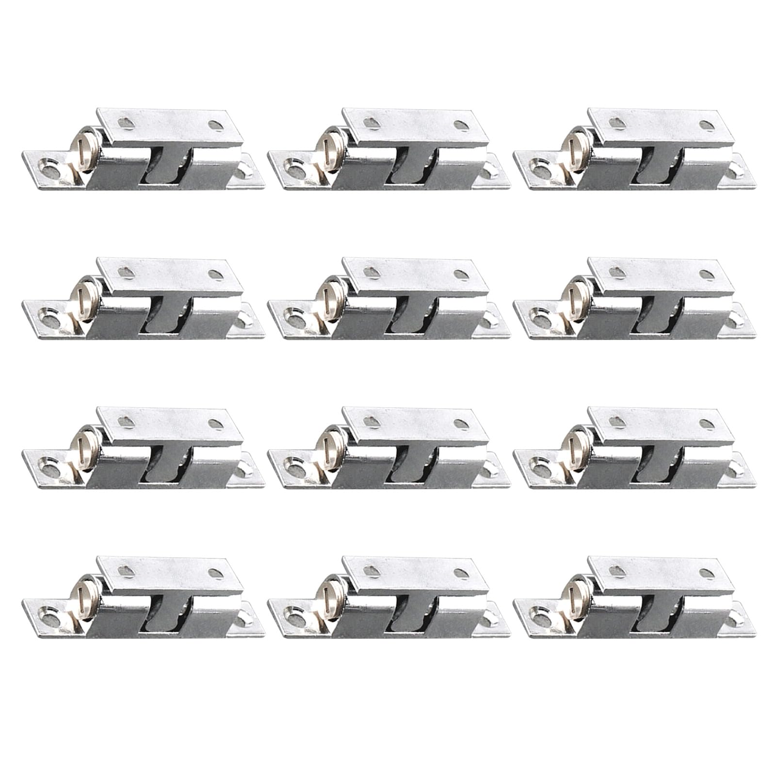 Pangboer Multicolor 12Pcs Cabinet Door Catch Closet Balls Tension Latches Zincs Alloy Double Balls Catch Hardware Fitting For Cabinet, Closet Zincs Alloy Tension Latches