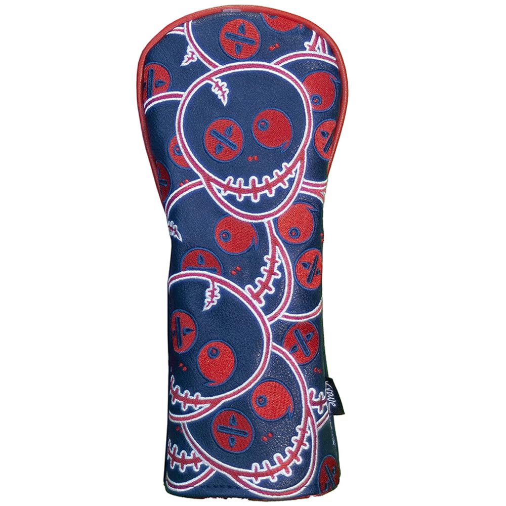 KraveGolf™ Voodoo Stacked Mask Golf Fairway Headcover - Exclusive Limited Edition, Inspired by Jason, Perfect Golfer's Gift