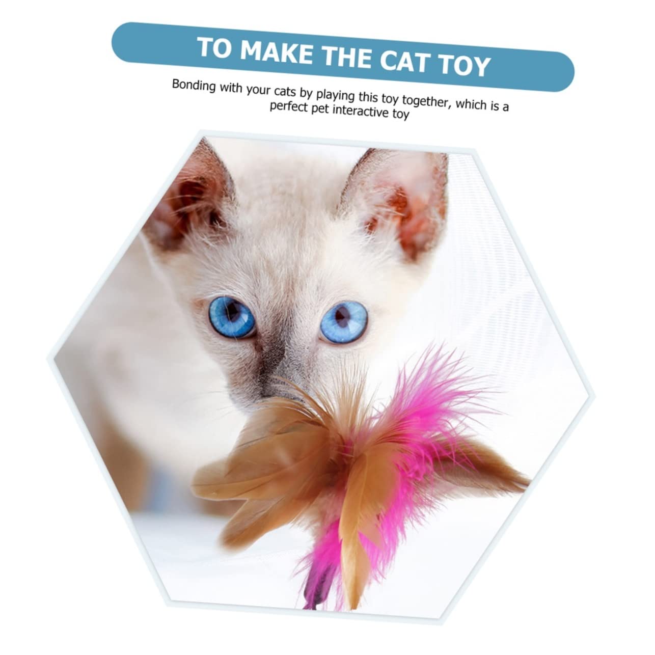 Toyvian Collar De Juguete para Gatos Juguete para Mascotas Gatos para Gatitos Mordeduras