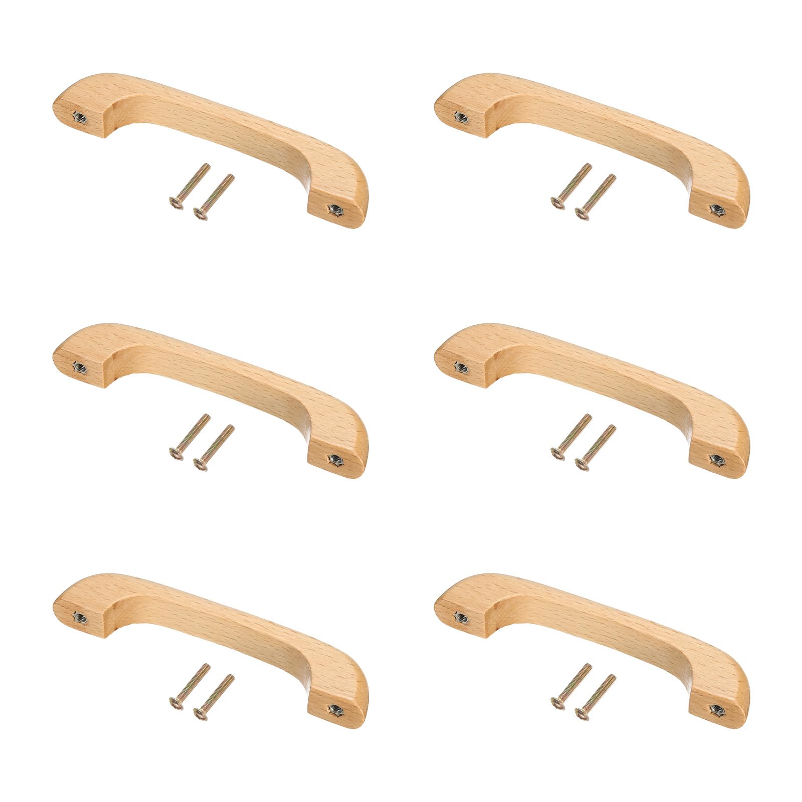 Poignées de tiroir en bois de hêtre 96 mm uxcell pour vos placards de cuisine