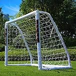 NORTHERN STONE Ultimate All Weather uPVC Football Goal 6ft x 4ft Garden Portable Football Goals 70mm Thick PVC Goal Posts + Football Net Integrated Locking System