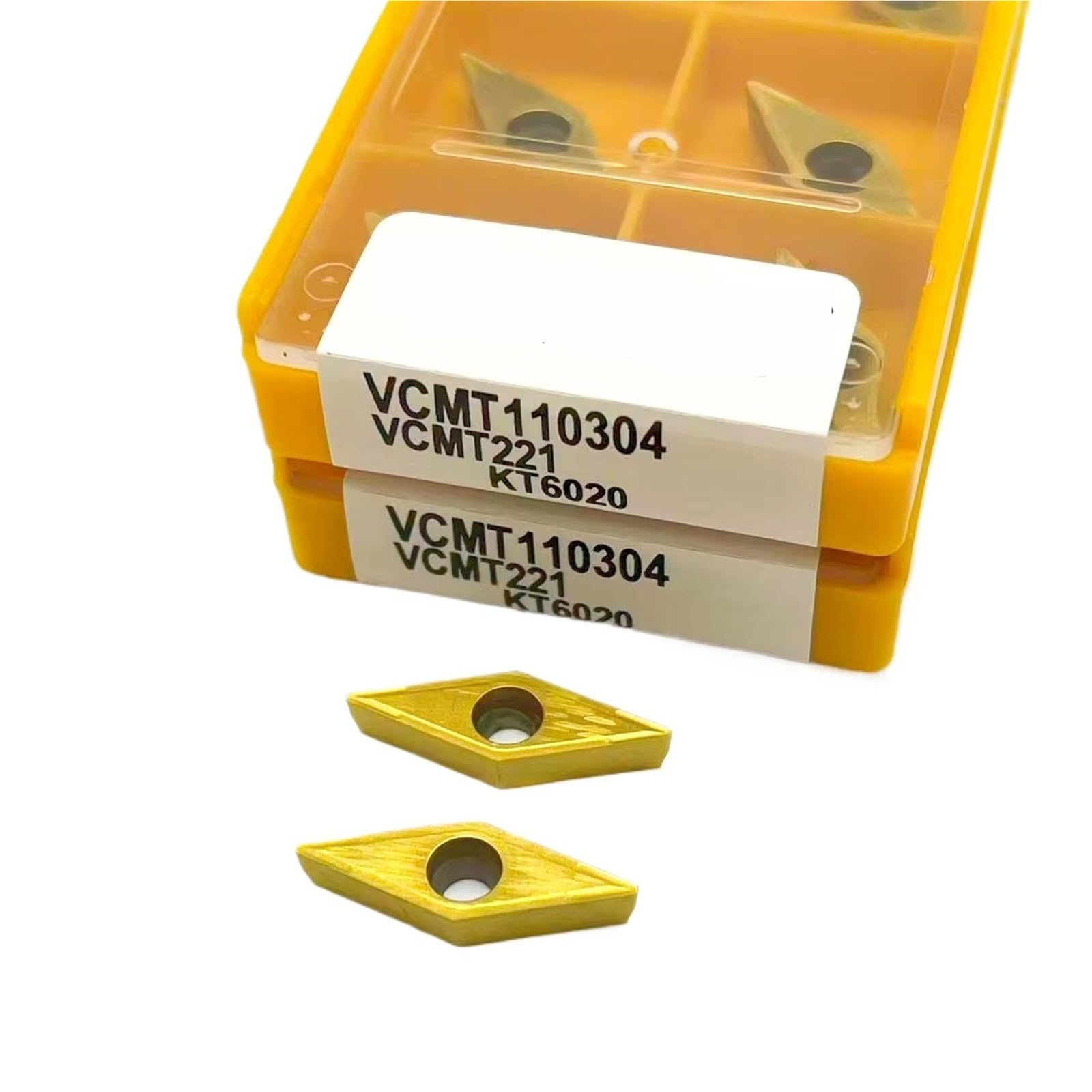 Plaquettes de carbure CNC VCMT110304 à brise-copeaux optimisé pour usinage d'acier inoxydable